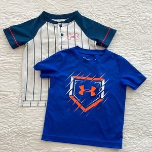 2 Armor shirts and 1 Polo button down. Excellent condition!